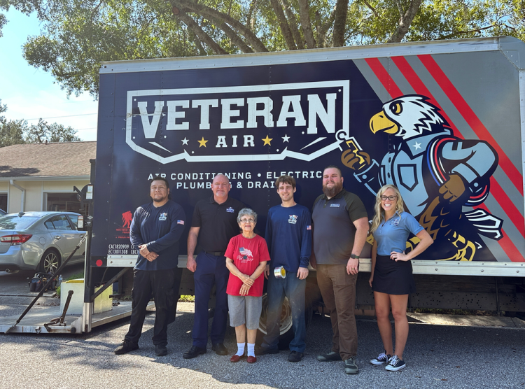 Veteran Air, veteran-serving organizations arrange AC installation for veteran’s widow